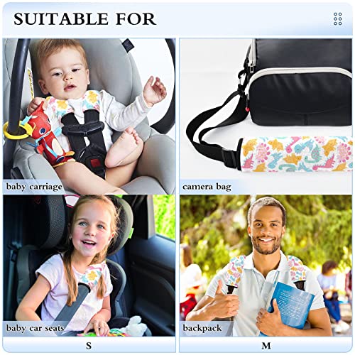 Capas de alça de assento de carro dinossauros para bebês crianças 2 PCs tiras de assento de carro almofadas de almofada