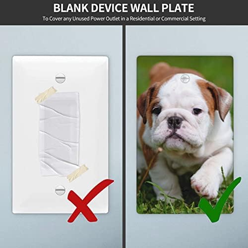 Bulldog Puppy Puppy Painel de parede decorativo impresso, usado para painéis de parede elétricos da cozinha e interruptores