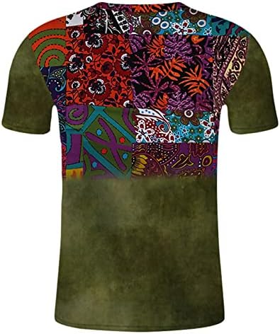 Camisetas de manga curta do soldado ubst para homens, rua de verão 3D aztec boho tee gráfico tops com camiseta casual