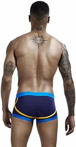 Roupa íntima atlética Homens masculinos respiráveis ​​confortáveis ​​cintura baixa sexy respirável colorido de cor de cor