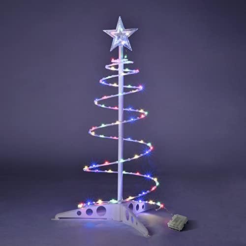 Yescom 2ft LED Spiral Christmas Tree Light 79 LEDs Bateria alimentada por uma lâmpada de decoração de férias externa em todo o lado