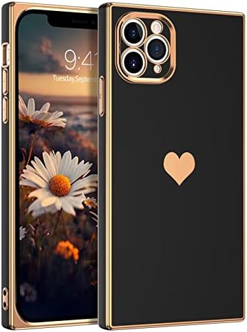 BENTOBEN iPhone 11 Pro Case, iPhone 11 Pro Phone Case, Padrão de coração fofo Slim Fit Soft Soft flexível à prova de choque