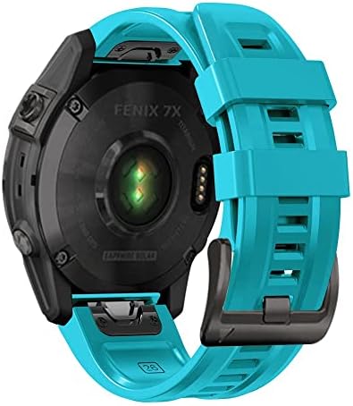 KQOO para Garmin Fenix ​​7 7x 6x 5x Banda de relógio 22 26mm Bracelete para Fenix ​​6 Pro 5 Plus Buckle Silicone Redunda