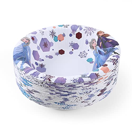 Feliz para crianças Disney Frozen 12 oz tigelas de papel | Disney Anna e Elsa Paper Bowls, Kids Bowls | Tigelas de papel para crianças