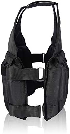 Jaqueta de peso uxsiya, colete de exercícios confortável em tecido oxford para aptidão física