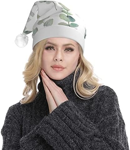 BTGVGSE WHITE NATURAL GREENY TWIG PRESTRADO PANTA HATA DE CHAPA DE NATAL LIGHT UP HAT de Natal para adultos unissex