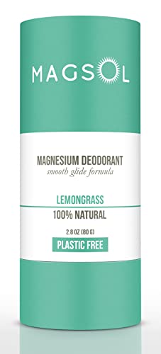 Desodorante natural sem plástico Magsol para mulheres - de alumínio, sem bicarbonato de sódio, sem plástico - 2,8 oz