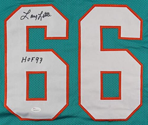 Larry Little Autografed Custom Jersey - JSA COA!