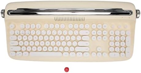 Teclado topincn bt, teclado de máquinas de escrever de estilo 104 para telefone para telefone para telefone