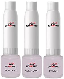ABP Touch Up Basecoat Plus Clearcoat Plus Primer Spray Paint Kit Compatível com Ford de borda preta absoluta