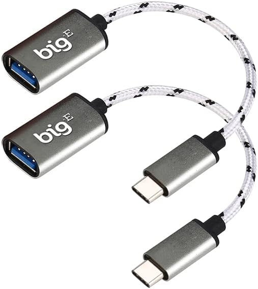 BIG-E USB C a USB 3.0 Uma fêmea de adaptador OTG compatível com o seu Huawei desfrute de 20 SE, Plus, 5G, Pro para o Thunderbolt