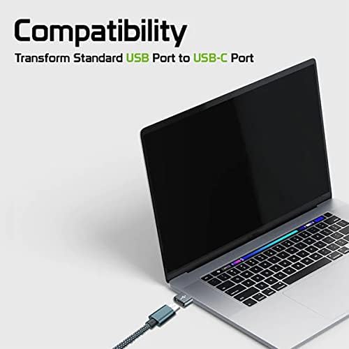 Usb-C fêmea para USB Adaptador rápido compatível com seu Google G025i para Charger, Sync, dispositivos OTG como teclado, mouse,