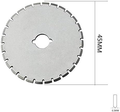 Eagles 45mm Skip Cutting Rotary Blade, 5pcs SKS-7 Crochet Borda de corte dense Bordas de corte rotativas para fazer