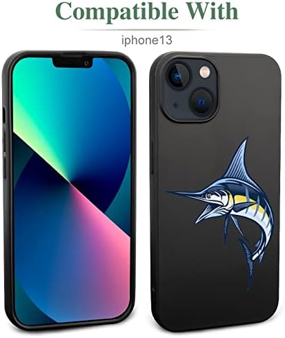 Casos de telefone de peixe marlin fofo protetora de protetora de silicone macio tpu shell compatível com iphone 13 iphone13