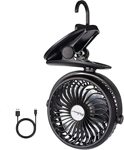 O clipe operado pela Bateria Skygenius no ventilador de carrinho, portátil Mini Desk Fan Rechargable…