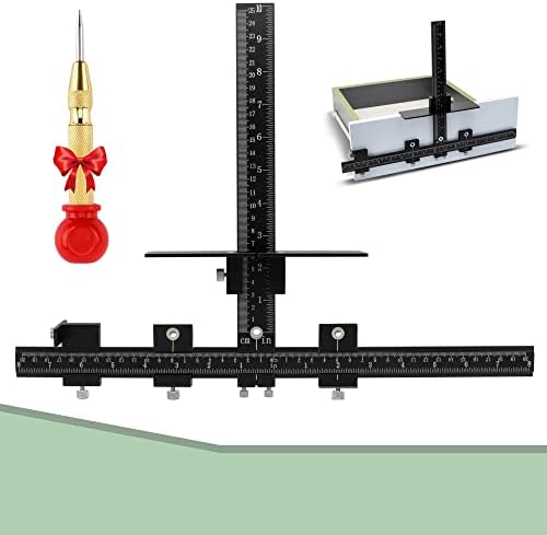 Gabarito de hardware do gabinete, gabinete de liga de alumínio Jig de gabinete de ferramentas para instalação rápida e precisa de