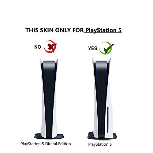 PS5 Skin para console e controladores, super -heróis preto e vermelho Design PS5 Console e controladores Skin for