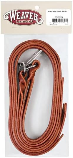 String de sela de couro tecelão com clipe