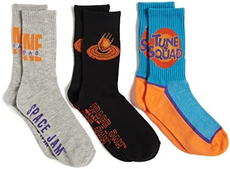 Space Jam Boys 3 Pack Crew Socks