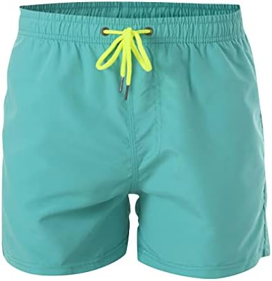 Shorts de praia de homens de seleção de Wenkomg1, shorts de gola elástica de cintura rápida seca