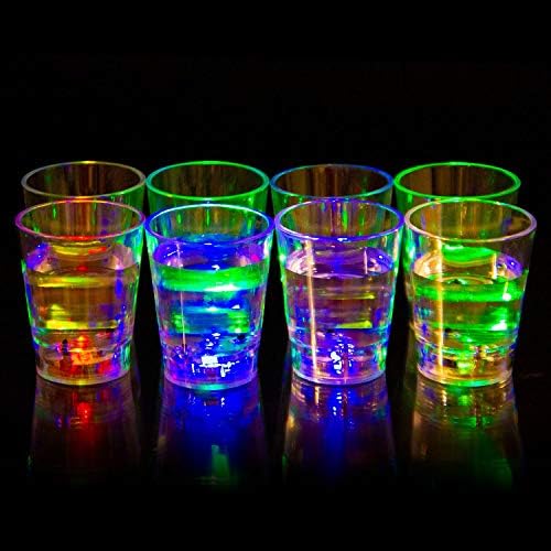 Portanto, líquido ativou os óculos LED multicoloridos ~ Fotos de luz divertidas - 2 oz. - Conjunto de 16