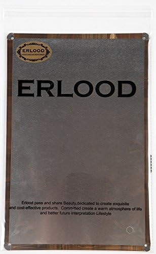 Erlood Fresh Fabled Coffee Retro Vintage Tin Sign - 12 x 8