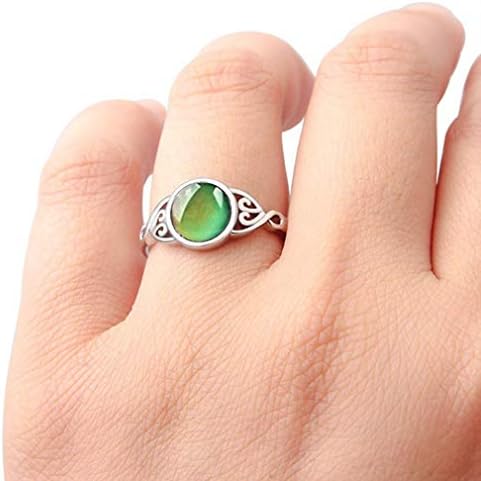 Oderol Lianxiao - Ring Round em forma de cor de cor de cor de cor de cor de coroa de dedo, cor anel de dedo, cor 3,8