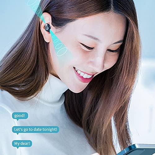 LOINRODI toca o fone de ouvido Bluetooth sem fio Macaron Mini Invisible Invisible Binaural In-ear In-Bud Bluetooth