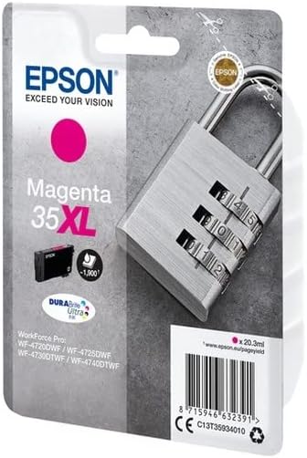 Epson Singlepack Magenta 35x Ultra Ink, C13T35934010