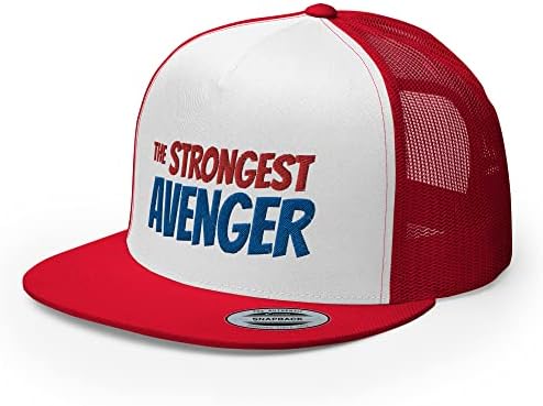 O mais forte Avenger Thor Thor Bordado Premium Trucker Hat Cap Snapback Hat Men Mulheres