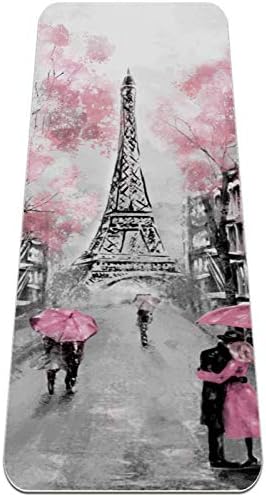 Paris Eiffel Tower Sweetheart Lover Premium grossa Yoga Mat ECO Amigável Health & Fitness Non Slip tapete Para todos