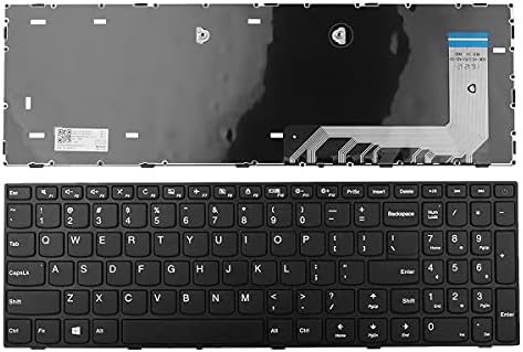 Teclado YesVoo US para Lenovo Ideapad 110-15isk 110-15IKB 110-17ACL 110-17IKB 110-17ISK, P/N: 5N20L25958 V6386A-US, com quadro