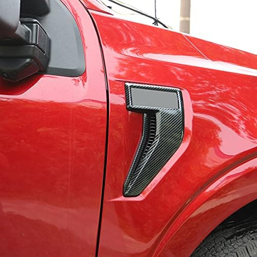 ITRIMS Tampa de pára-choque de ventilação da porta lateral da porta externa para Ford F-150 2021 2022 Acessórios para