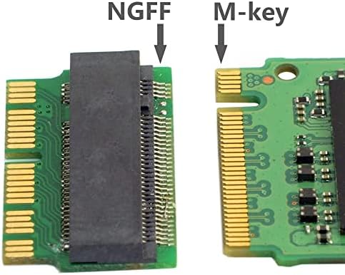 M.2 NVME SSD Adaptador de convertido, NGFF M.2 Ngff M-key AHCI SSD Card para atualizar o MacBook Air Pro retina Mid