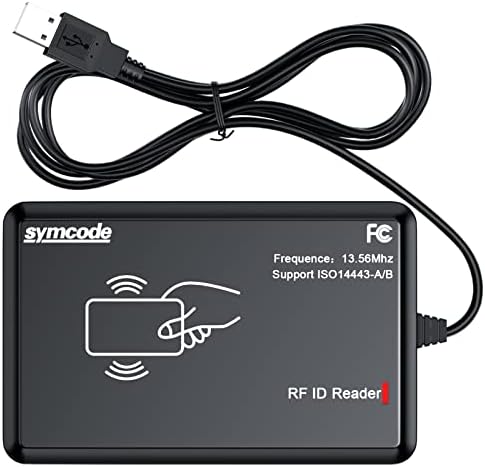 Alacrity ID RFID Card Reader Writer 13.56MHz Reader USB Read 1326 Cards de proximidade da família e EM4100 Id Card System Control