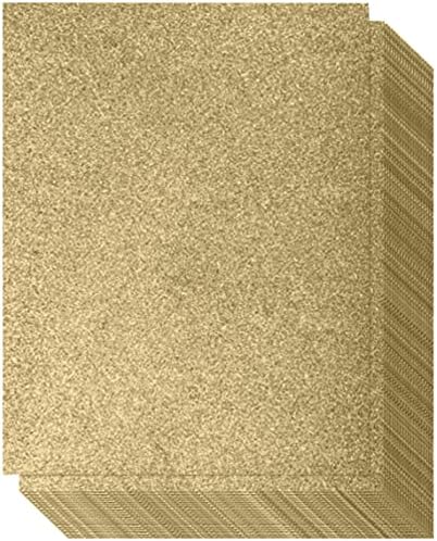Green Glitter Cardstock - unilateral - não adesivo - 20 pacote - 8,5 x 11 polegadas - lençóis brilhantes premium para