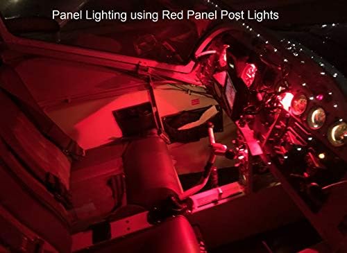 Pilotlights 12 Volt DC Painel de instrumentos Luz, luz postal - LED vermelho, 12VDC