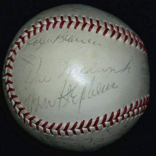 Pie Traynor Lefty Grove Goose Goslin Joe Medwick assinou a bola de beisebol JSA Loa! - bolas de beisebol autografadas