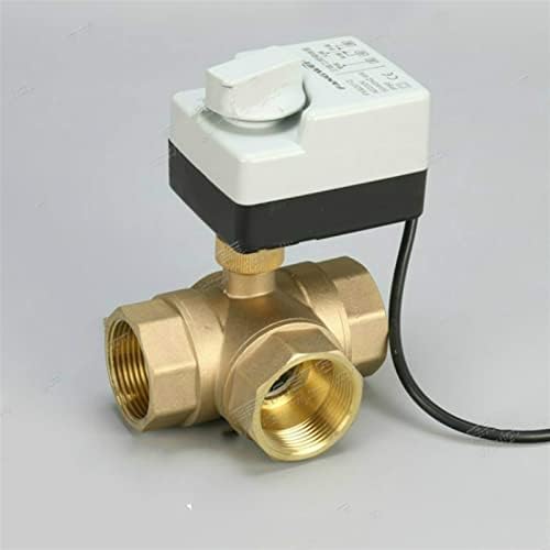 3 vias dn15 g1/2 a dn40 g1-1/2 3 fios Motor do atuador elétrico de válvula de bola de bronze com função de chave manual