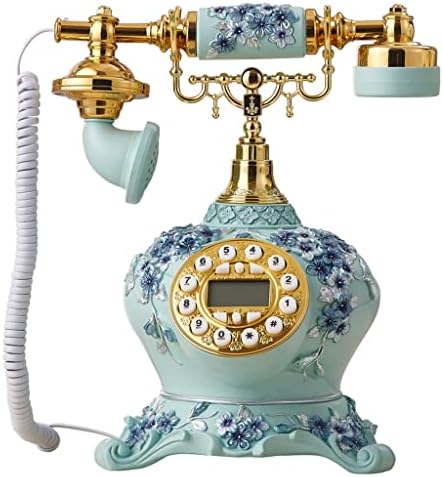 Kxdfdc europeu vintage linear linear rústico antigo telefone novo decoração de casa ornamentos de sala de estar