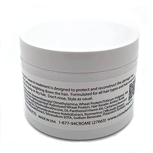 Crome Hair Food - Licença de queratina - Em condicionador - 8 oz - tratamento capilar