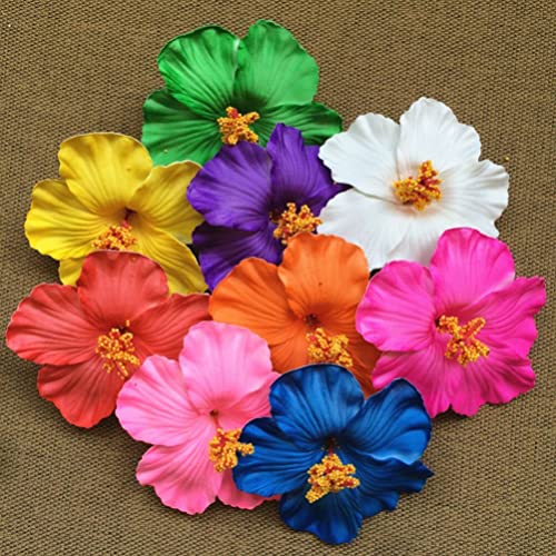 Galpada 9pcs Hawaiian Flower Cabelos clipes de flores Flores de cabelo maquiagem Clipes de cabelo flor clipes de cabelo boêmio