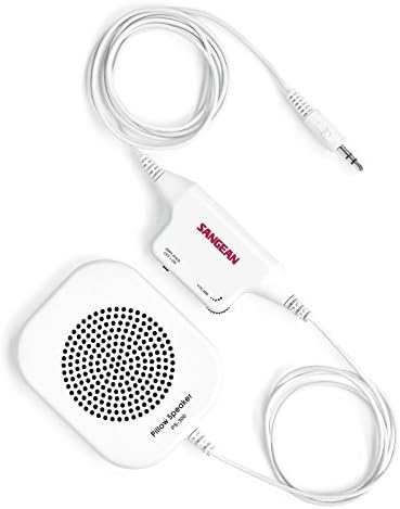 Sangean PR-D19BK FM Estéreo/AM Tuning Digital Rádio portátil com pára-choques protetores e Alto-falante de travesseiros PS-300