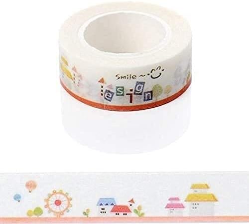 ZJFF 4PCS DIY Artes artesanato washi fita adesiva de papel fita de papel fita adesiva de fita decorativa fita adesiva