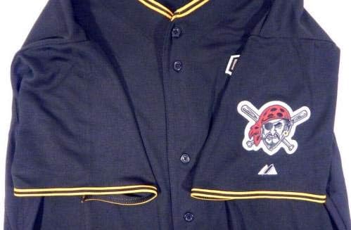 2014 pittsburgh pirates em branco # jogo emitido na camisa preta 50 pitt33702 - jogo usado jerseys mlb