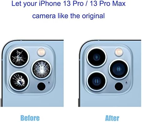 3 PCs/defina a substituição da lente da câmera traseira para o iPhone 13 Pro/iPhone 13 Pro Max, substituição da lente da câmera