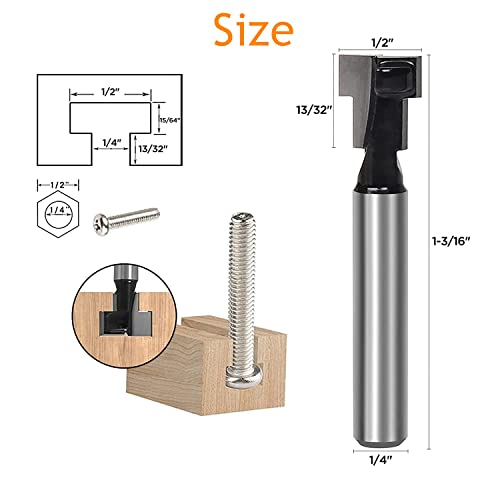 Conjunto de bits do roteador de fechadura, bits de roteador compatíveis 1/4 haste, 5/16 e 3/8 e 1/2 polegada de diâmetro