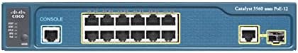 Catalyst 3560cx-12pc-s interruptor de rede, portas Ethernet de 12 gigabit, 8 PoE+ saídas, orçamento de 240W POE, 2 1G SFP