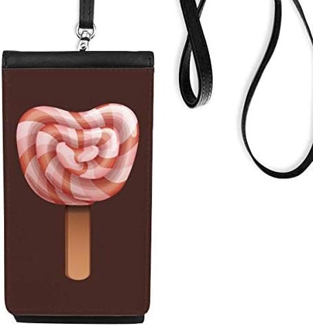 Picoles de gelo vermelho Candy Polices de bolsa de carteira de telefone pendurada bolsa móvel bolso preto