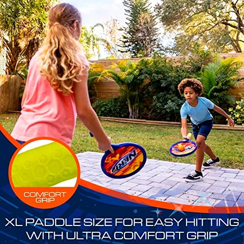 Tênis de espuma Nerf Conjunto de tênis para crianças - 2 jogadores de tênis - raquetes de jumbo e bola de tênis de espuma